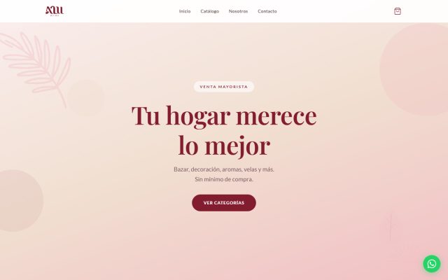 Sitio web de Alu Home desarrollado por GesArg