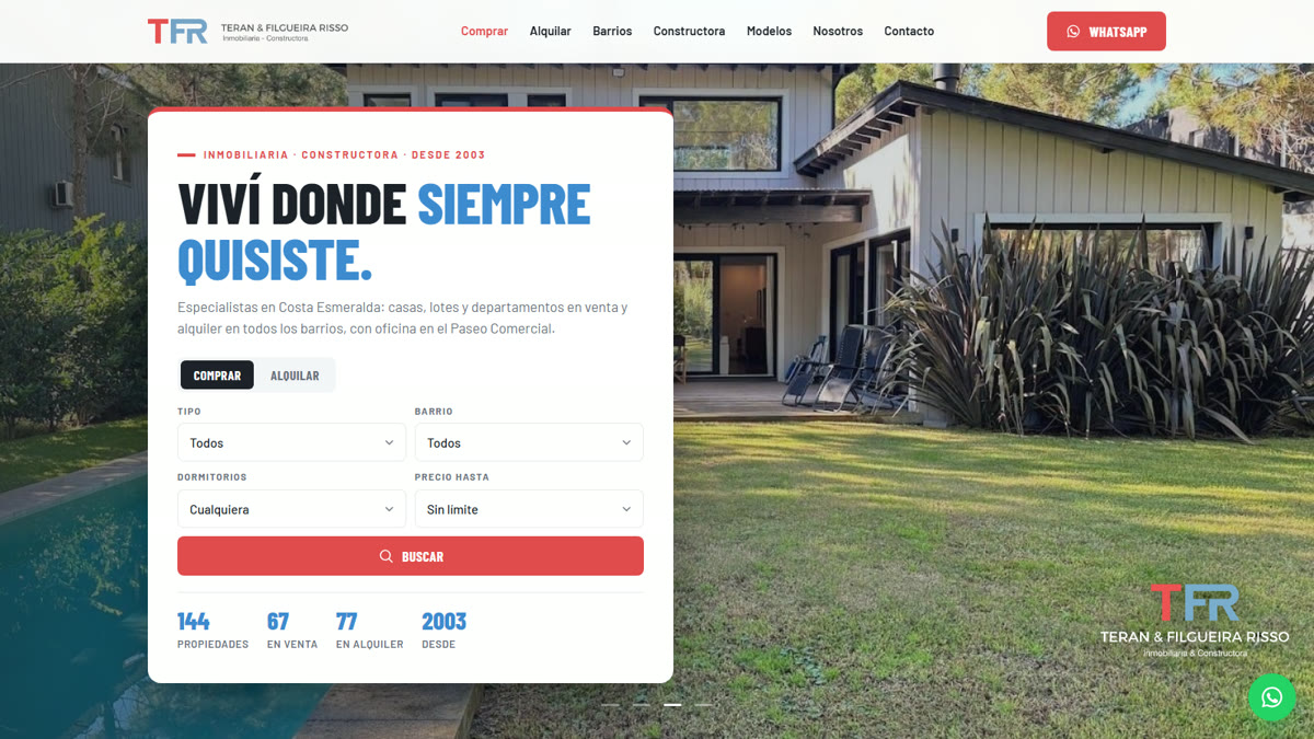 TFR Propiedades